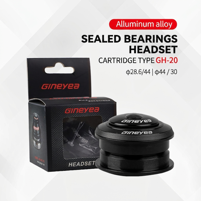 Gineyea GH20 1-1/8'' Sealed Cartridge P03X2 Bearing Headset Factory Direct Lightweight Aluminum MTB Road Bike Threadless Headset