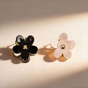 Pinza de Pelo Grande con Flores de Diamantes de Imitación y Perlas Metálicas, Accesorios para el Cabello para Mujeres y Niñas - Product Image 3