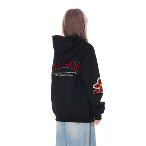 Sudadera con Capucha Bordada Estilo Americano High Street Heavy Industry para Hombre y Mujer, Tendencia Otoño-Invierno, Holgada y Casual - Product Image 4