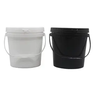 0.5L 1L 3L 5L 10L 15L 16L 20L 25L 30L nhựa xô bồn container với làm xáo trộn rõ ràng có nắp đậy