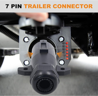 Bouchon de lame de remorque USA 7Pin avec écrou à vis Connecteur de câblage de remorque rond 7pin dans les accessoires 12v RV