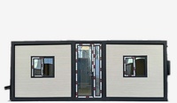 Maison extensible à toit plat de 20 pieds, pièce d'extension familiale ADU avec hauteur intérieure réglable, adaptée aux maisons mobiles d'extérieur