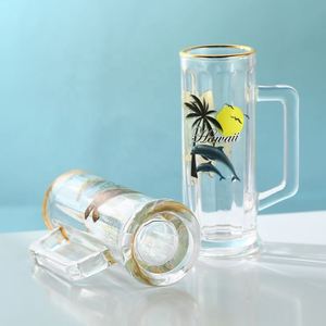 Vasos de chupito personalizados, tazas pequeñas para cerveza, copas de vino, vasos de chupito con asa - Product Image 2