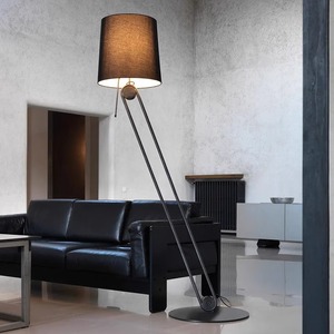 Modern Art Floor Lamp Led Light Source <b>Switch</b> Control Home Living Room Bedroom <b>Standing</b> Lamp Fabric Shade 3-5m Irradiation - Product Image 1