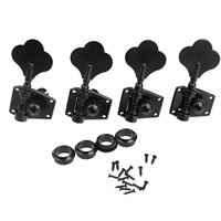Vente en gros Noir 4R ou 4L Open Gear Guitare Tuning Pegs Keys Tuners Set Electric Bass Machine Heads à vendre
