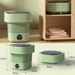 Mini Lavadora Portátil de Carga Superior de 15L, Plegable, con Función de Secado, para el Hogar - Product Image 2