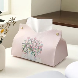 Hot bán PU da Khăn ăn hộp bìa bền napkinpaper chủ trang trí nội thất không thấm nước giấy container cho Tabletop xe bàn - Product Image 4