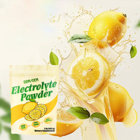 Poudre d'électrolytes personnalisée saveur citron, supplément d'hydratation en gros pour l'amélioration de l'énergie et la récupération féminine, vente en gros OEM