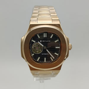 Montre personnalisée DIY sans logo, mouvement automatique, montre mécanique, cristal saphir, montres pour hommes, luxe, NH38, cadran ajouré - Product Image 4