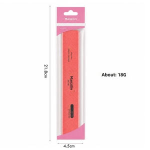 Bâtonnets de polissage pour ongles professionnels importés, ne perdent pas de granulats ; Bandes de lime éponge double face durables, grain 100/180 - Product Image 6