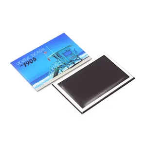 Adesivo frigorifero magnetico rettangolare personalizzato personalizzato banda stagnata personalizzata 80x53 90x65mm magnete frigo Souvenir mare