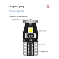 Décodeur de bande lumineuse LED T10 3030 3SMD, remplacement pour éclairage intérieur de voiture, plafonnier, plaque d'immatriculation, coffre, lampe à bagages