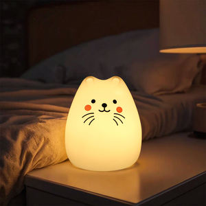 Цветной RGBW силиконовый ночник, многоцветный, с USB-зарядкой, в виде космонавта, для детей - Product Image 1