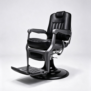 Fauteuil <span class=keywords><strong>de</strong></span> Barbier Vintage Rouge Robuste Hydraulique Inclinable <span class=keywords><strong>pour</strong></span> Hommes – Équipement <span class=keywords><strong>de</strong></span> Salon <span class=keywords><strong>de</strong></span> Coiffure - Product Image 5