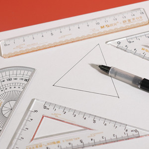 Chenguang ARL960L4 Math <b>Set</b> 15cm Ruler <b>Set</b> <b>Square</b> Protractor 4-Piece Student Exam Use - Product Image 2