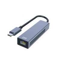 Hub USB-C de Aluminio con 3 Puertos USB-A, Adaptador Ethernet de 1000 Mbps, Base de Transferencia de Datos de Alta Velocidad para Computadoras Portátiles MacBook Tipo C