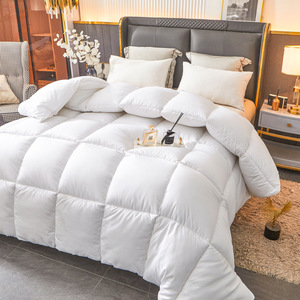 Edredón de cama de Hotel, relleno de tela de peso personalizado, pluma/algodón/plumón de ganso/plumón de pato, edredón cálido de invierno - Product Image 1