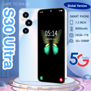 Téléphones mobiles de haute qualité S30 Ultra 7.3 pouces écran <span class=keywords><strong>tactile</strong></span> haute définition téléphone à bas prix smartphone 5G - Product Image 4