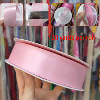 Ruban de luxe de qualité supérieure, rouleau de ruban de couleurs mélangées, rose azalée, 1,5 pouce, rubans double face, ruban satiné 4 cm pour roses éternelles