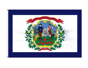 批发3x5ft英尺聚酯库存定制美国西弗吉尼亚州国旗 - Product Image 3