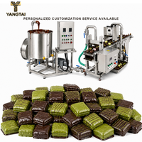 Machine industrielle d'enrobage au chocolat, équipement d'enrobage au chocolat pour la production de bâtonnets de crème glacée et de sucettes glacées