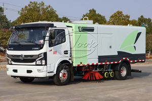 Camion balayeuse électrique haute pression pour lavage en profondeur avec rouleau de broyage intégré pour le nettoyage des taches d'huile et de boue durcies - Product Image 3