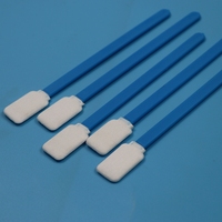 714 Tampon de nettoyage à manche vert, plat et carré, en polyester, pour écrans, lentilles et imprimantes
