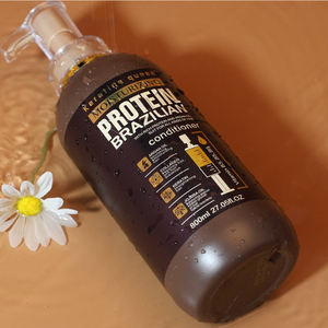 OEM sülfat ücretsiz brezilyalı <span class=keywords><strong>Protein</strong></span> saç bakımı için Set organik şampuan kremi derin onarım saç maskesi yumuşatma saç - Product Image 5