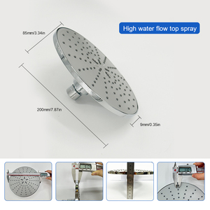 ชุดฝักบัวสายฝนแบบมือถือติดผนังลายน้ำตกทำจากเซรามิกเคลือบเงาโครเมียมขัดเงาแกนวาล์วทำจากพลาสติกร่วมสมัย - Product Image 3