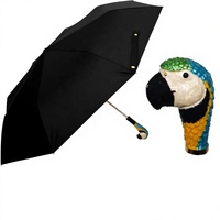 Parapluie pliable artisanal peint à la main, parapluie tendance pour les amoureux des animaux, idée cadeau unique, parapluie compact résistant au vent