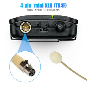 Mini XLR 3 Pin Beige Headset <strong>Microphone</strong> for AKG <strong>Samson</strong> Transmitter System - Product Image 2