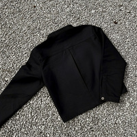 Veste de lutte réversible pour homme, classique et personnalisée, 100 % coton sergé, style streetwear, hiver, écologique, avec boutons et design court