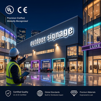 Lettres en métal doré pour enseignes de magasin, logo en acrylique 3D, lettres en relief personnalisées avec éclairage LED, enseignes rétroéclairées, publicité murale extérieure pour magasin