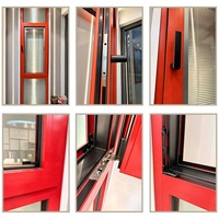 Ventana Abatible de Aluminio con Certificación Estándar RC4 de la UE para Proyectos de Construcción en el Extranjero, Suministro al por Mayor, Perfil Personalizado