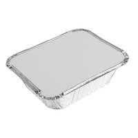 Meilleur prix, boîte à lunch en aluminium de 450 ml, écologique, de qualité alimentaire, en PET, boîte à lunch à emporter, vente en gros de barquettes en aluminium avec couvercle