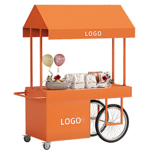 Internet Celebrity Mobile Stall <b>Cart</b> Utility <b>Cart</b> for Street Vending Hotel Exhibition Shopping Mall Flower <b>Cart</b> Specialty Store - Product Image 5