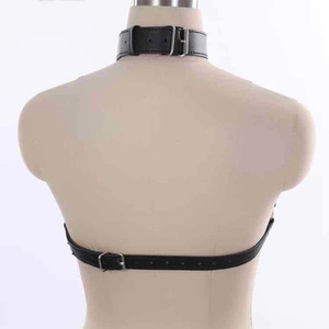 HM BDSM-Gurt für Erwachsenen-Sexspiele Bondage-BH Fetisch Gothic Sexy O-Ringe Damen Brust-<span class=keywords><strong>Harness</strong></span> Kettengürtel PU-Leder Schwarz - Product Image 3
