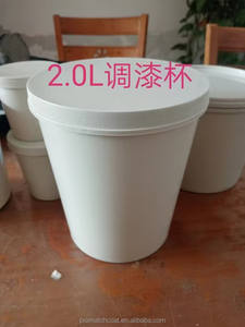 Gobelet mélangeur jetable résistant aux produits chimiques 0,5-5L avec couvercle, échelle graduée et poignée, pour pulvérisation de <span class=keywords><strong>peinture</strong></span> automobile et marine, gris - Product Image 5