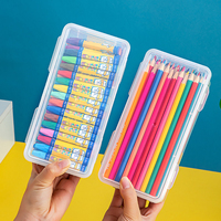 Boîte de rangement de papeterie Portable d'organisateur de stylo en plastique PP anti-poussière et imperméable de haute qualité pour les étudiants et les employés de bureau