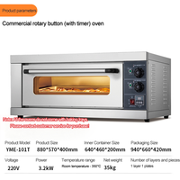Fours électriques industriels commerciaux en acier inoxydable pour boulangeries, fours de cuisson autonomes pour hôtels, matériel de boulangerie et de pâtisserie