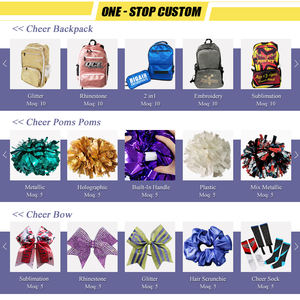 सामान्यल अपने स्वयं के गैंडे लंबे आस्तीन चीयरलीडर संगठनों कस्टम सभी स्टार चीयरलीडिंग वर्दी - Product Image 6