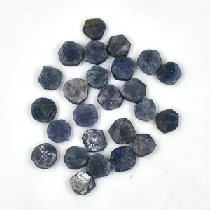 Loose Blue Sapphire Raw Rough Stones, Small Rough Druzy For Earrings, Healing Rough Gemstone Briolette