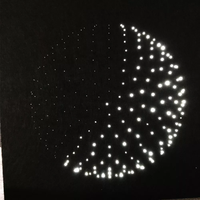 Panneau de plafond étoilé en fibre optique DIY 16W 25W avec lumière LED RGB pour la décoration d'événements et de fêtes