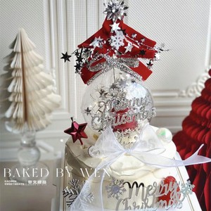 ของตกแต่งเค้กอะคริลิค รูปน้ำผึ้งและความหวาน สำหรับตกแต่งเค้กคริสต์มาสในงานปาร์ตี้วันหยุด - Product Image 2