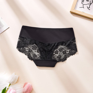 SMOOTH Mutandine Sexy in Pizzo Plus Size per <span class=keywords><strong>Donne</strong></span>, <span class=keywords><strong>Slip</strong></span> Trasparenti in Rete con Inserti in Pizzo e Fondo in <span class=keywords><strong>Cotone</strong></span> - Product Image 6
