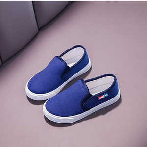 Vente en gros, nouveau design, chaussures confortables à semelle plate pour garçons, chaussures en toile décontractées à la mode pour enfants - Product Image 1