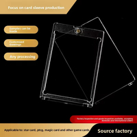 Étui pour cartes de baseball multifonctionnel magnétique à une touche en plastique avec blocage RFID et protection UV à 100 %, 130 points, pour cartes de sport et cartes à collectionner TCG