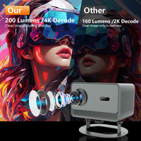 Projecteur intelligent portable M10PLUS Full HD 720P 300 ANSI 4K WiFi 6 double bande 2.4G+5G Android 13 Bluetooth 5.2 pour la maison intelligente