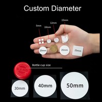 Autocollant adhésif transparent amovible double face rond sans traces, pâte adhésive
