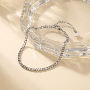 Chaîne <span class=keywords><strong>de</strong></span> <span class=keywords><strong>cheville</strong></span> simple et réglable en acier inoxydable 316L plaqué or pour les vacances à la plage - Product Image 2
